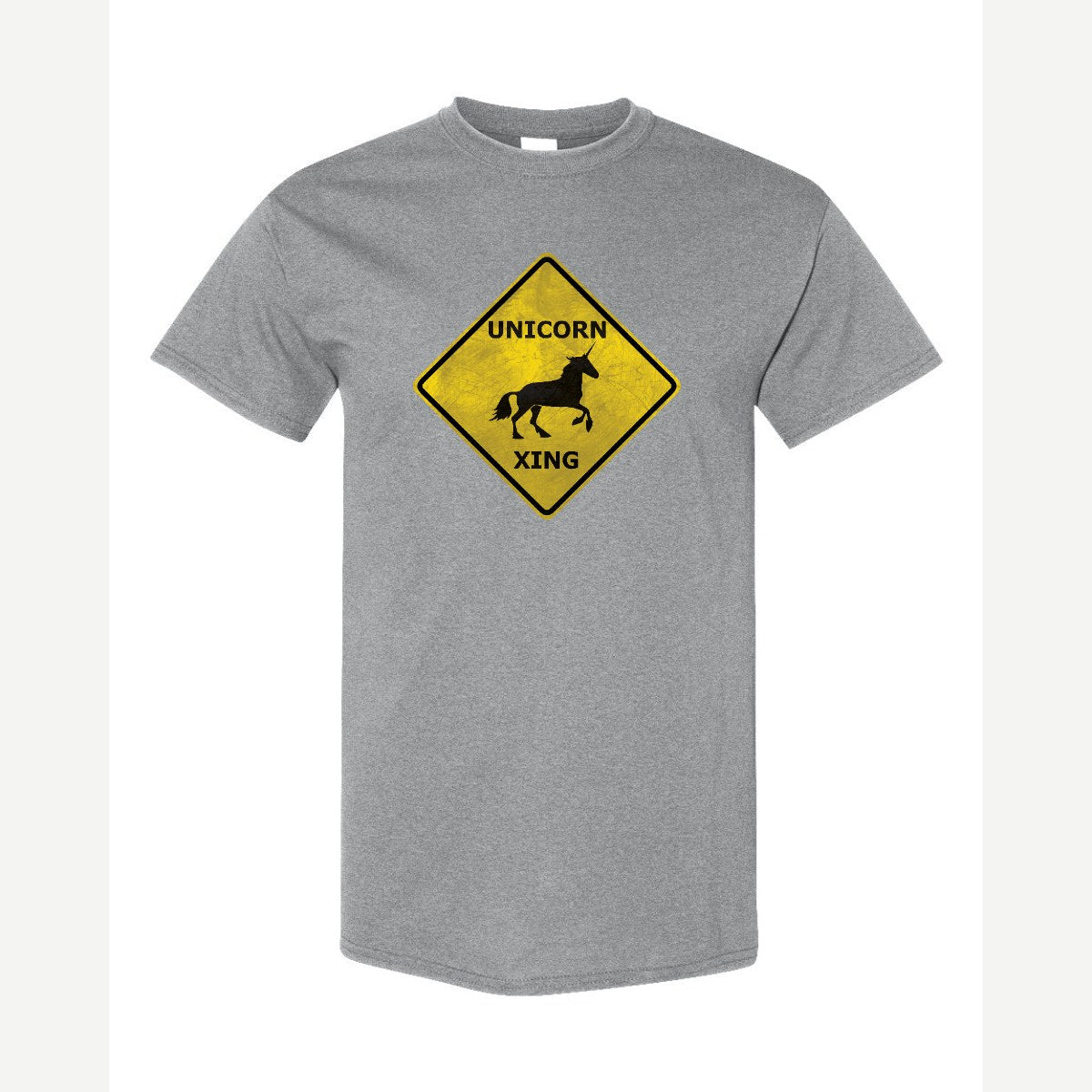 Unicorn Crossing — Classic Tee / Sport Grey