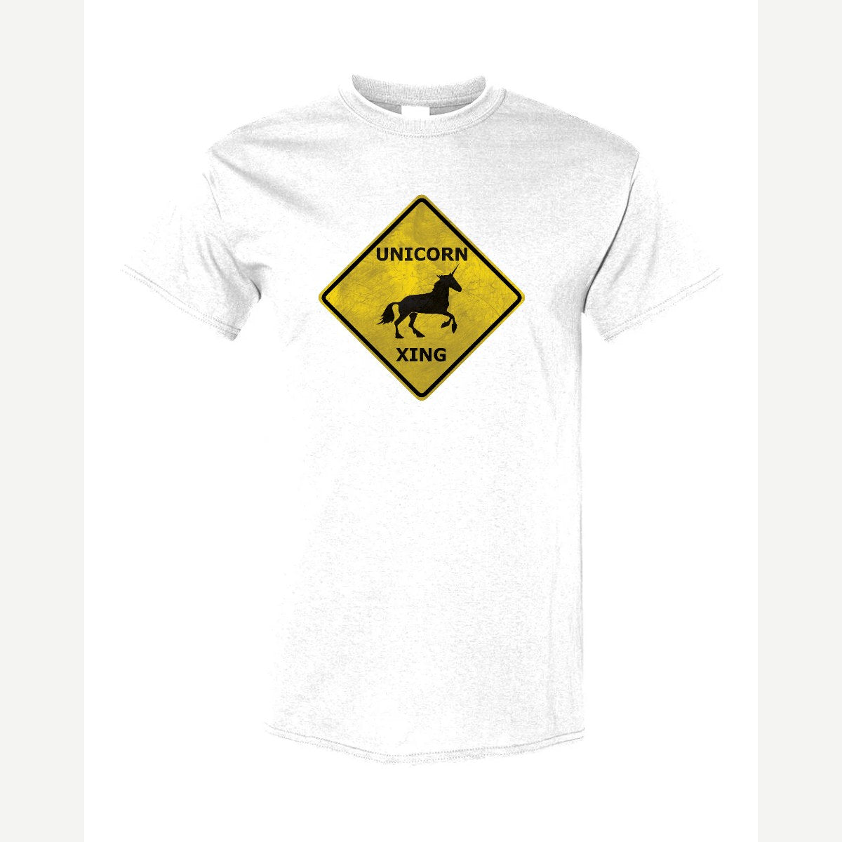 Unicorn Crossing — Classic Tee / White