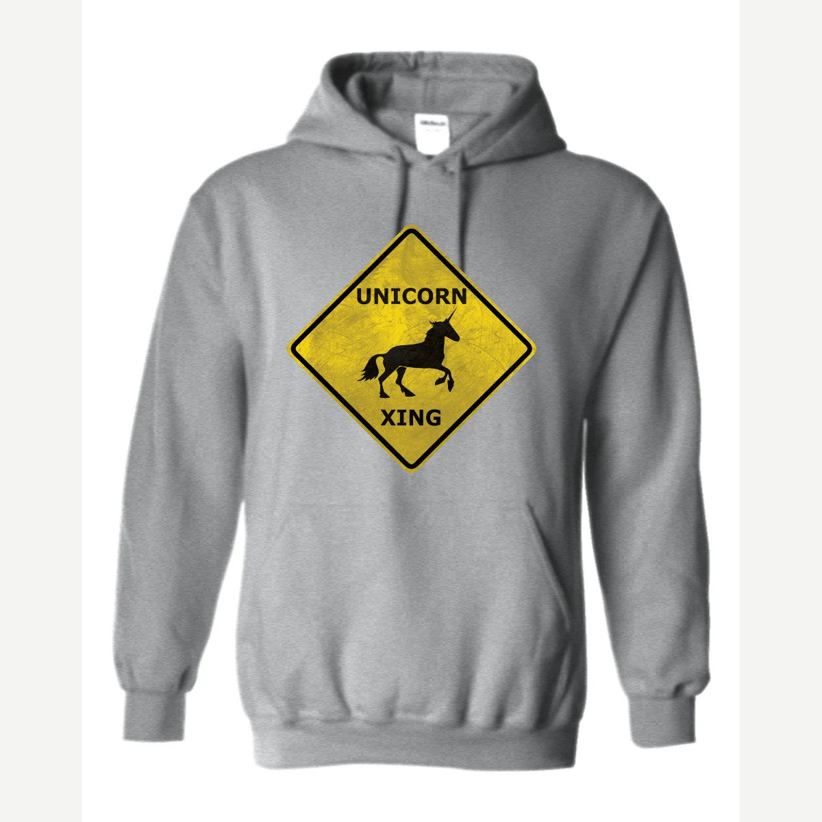 Unicorn Crossing — Hoodie / Sport Grey
