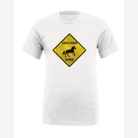Unicorn Crossing — Premium Tee / White