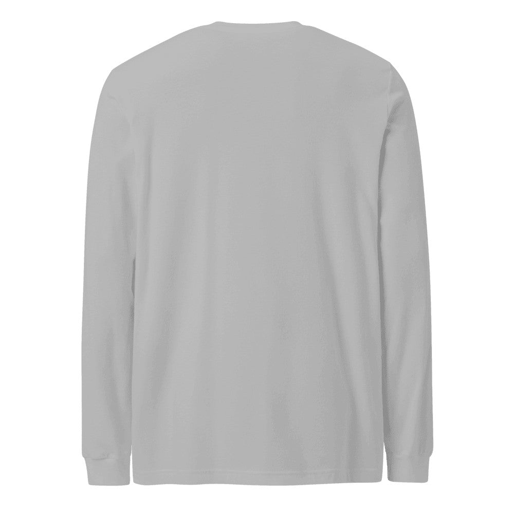 Unisex Long Sleeve Tee - Athletic Heather (back)
