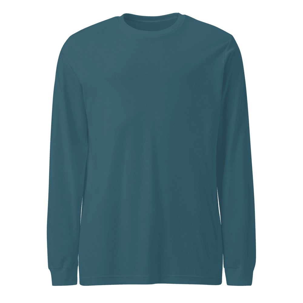 Unisex Long Sleeve Tee - Heather Deep Teal