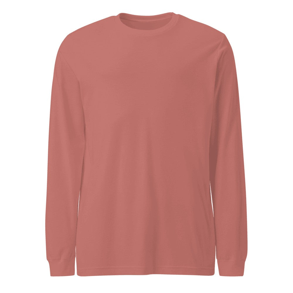 Unisex Long Sleeve Tee - Heather Mauve