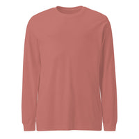 Unisex Long Sleeve Tee - Heather Mauve