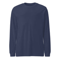 Unisex Long Sleeve Tee - Heather Navy