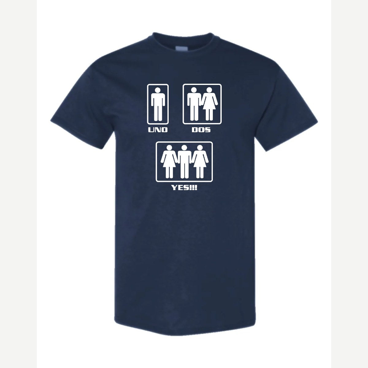 Uno, Dos, Yes!!! — Classic Tee / Navy