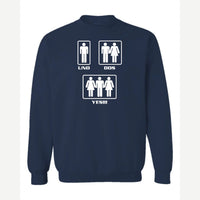 Uno, Dos, Yes!!! — Crewneck Sweatshirt / Navy