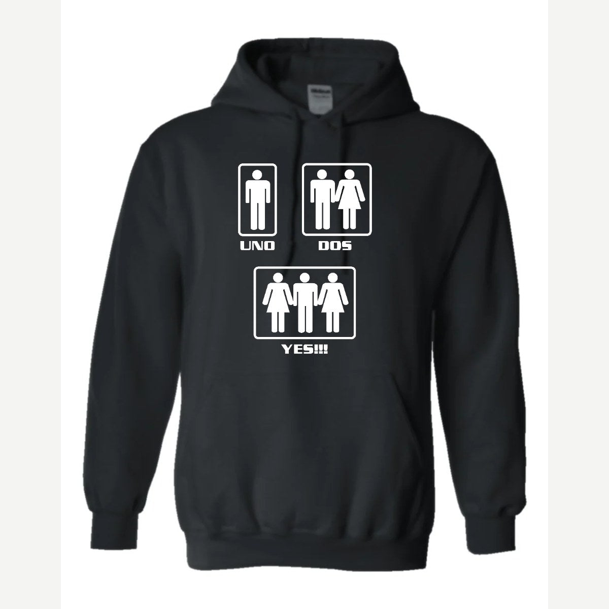 Uno, Dos, Yes!!! — Hoodie / Black
