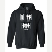 Uno, Dos, Yes!!! — Hoodie / Black