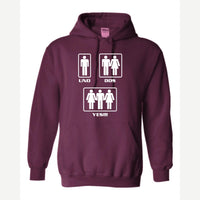 Uno, Dos, Yes!!! — Hoodie / Maroon