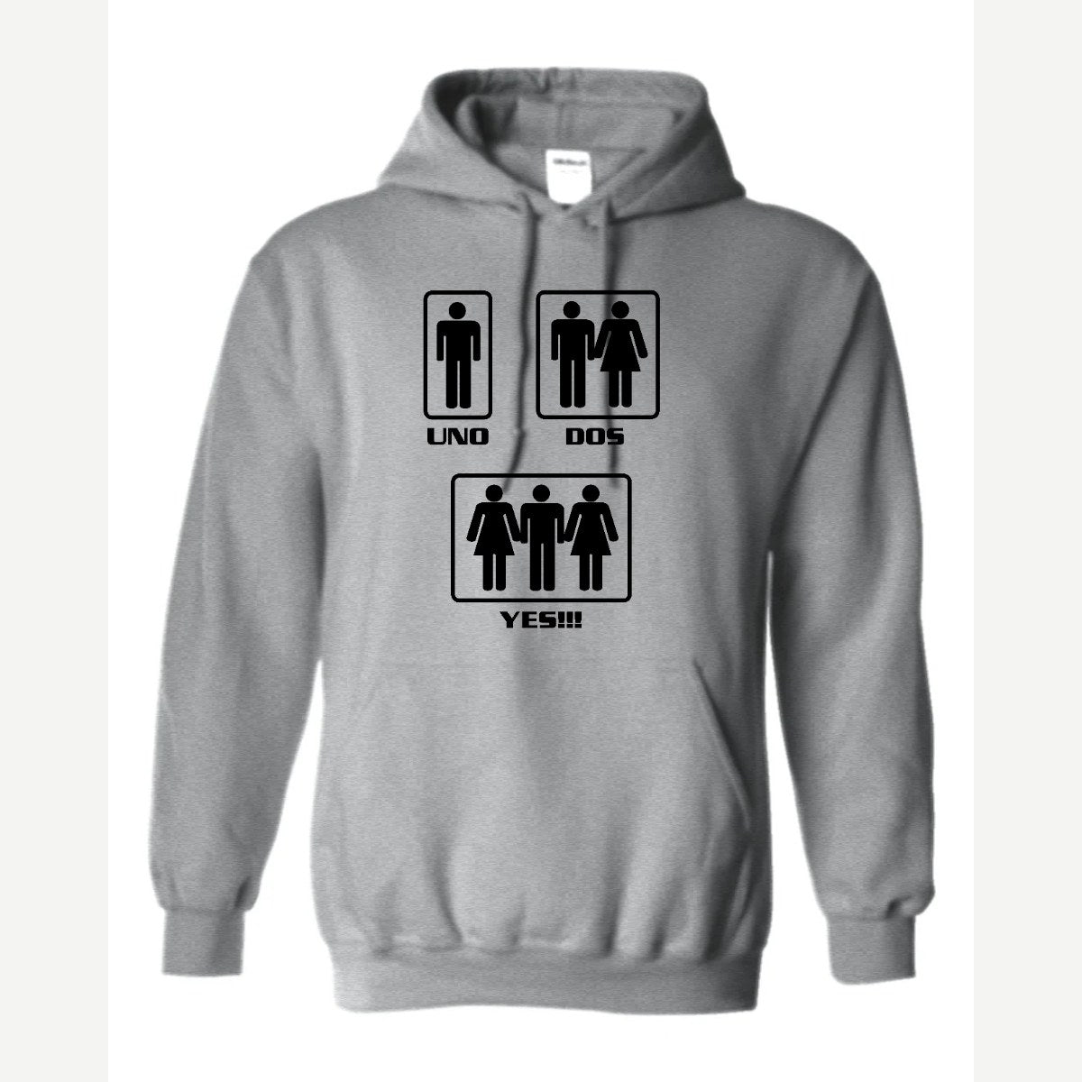 Uno, Dos, Yes!!! — Hoodie / Sport Grey