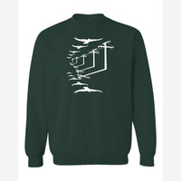 Urban Crows — Crewneck Sweatshirt / Forest Green