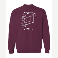 Urban Crows — Crewneck Sweatshirt / Maroon