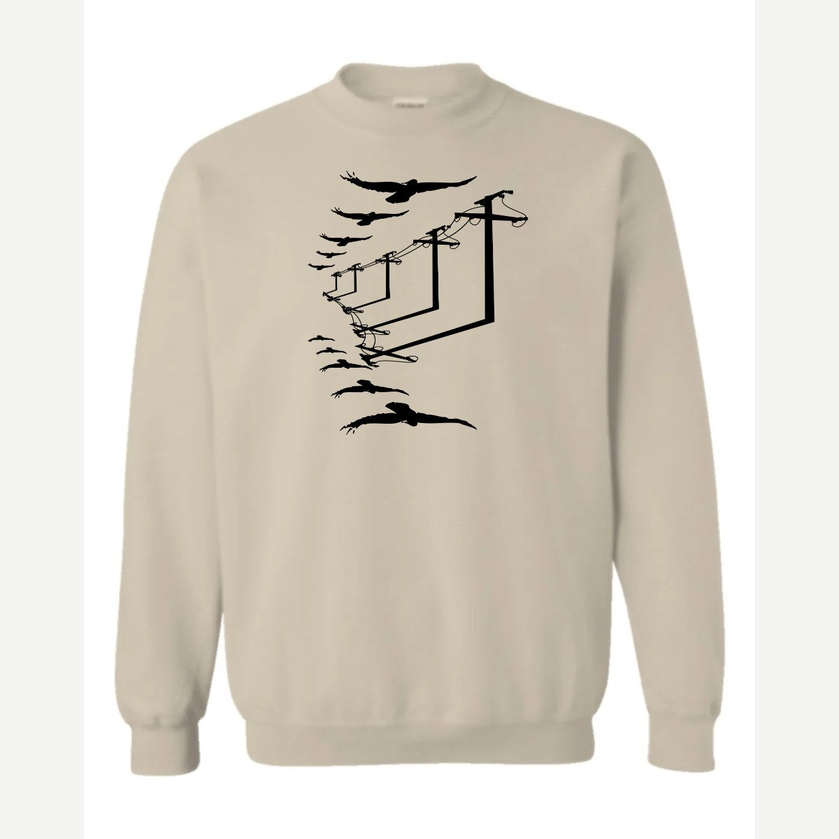 Urban Crows — Crewneck Sweatshirt / Sand