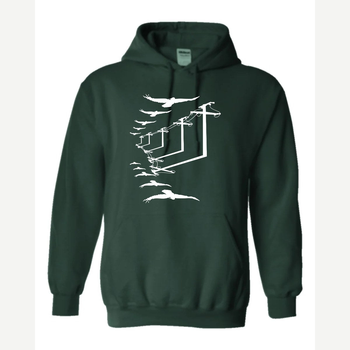 Urban Crows — Hoodie / Forest Green