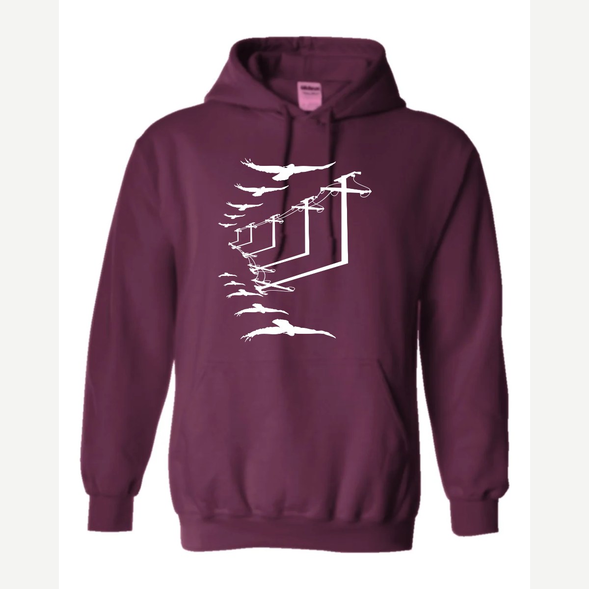 Urban Crows — Hoodie / Maroon