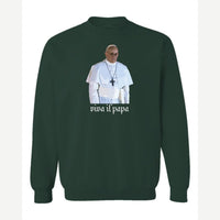 Viva il Papa — Crewneck Sweatshirt / Forest Green