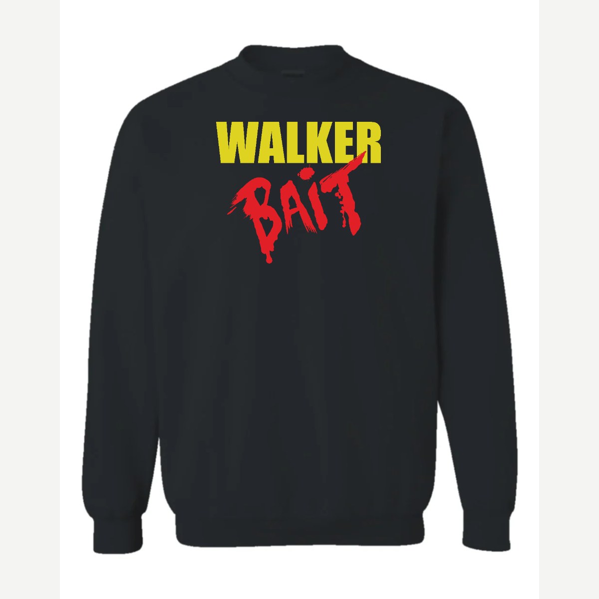 Walker Bait — Crewneck Sweatshirt / Black