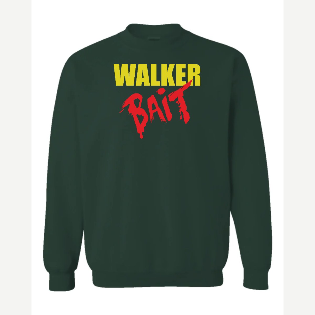 Walker Bait — Crewneck Sweatshirt / Forest Green