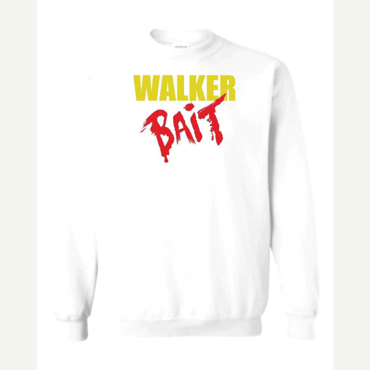 Walker Bait — Crewneck Sweatshirt / White