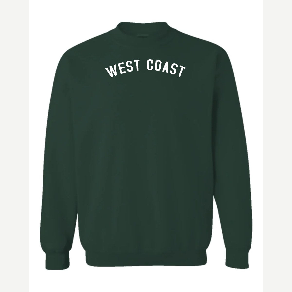 West Coast — Crewneck Sweatshirt / Forest Green