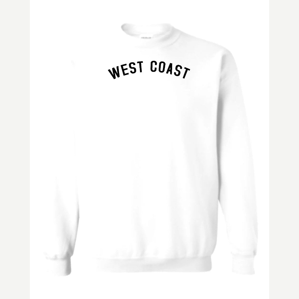 West Coast — Crewneck Sweatshirt / White