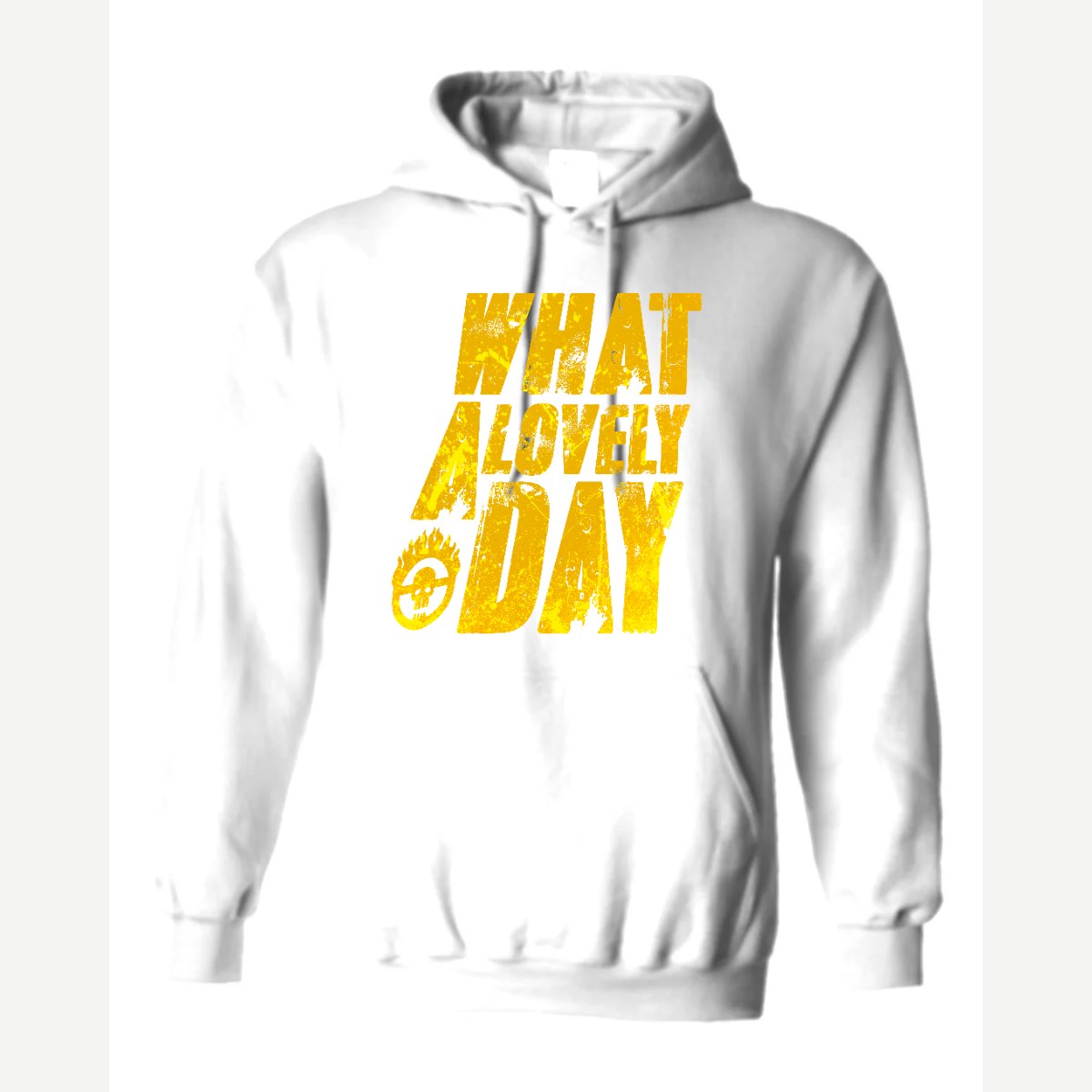What a Lovely Day — Hoodie / White
