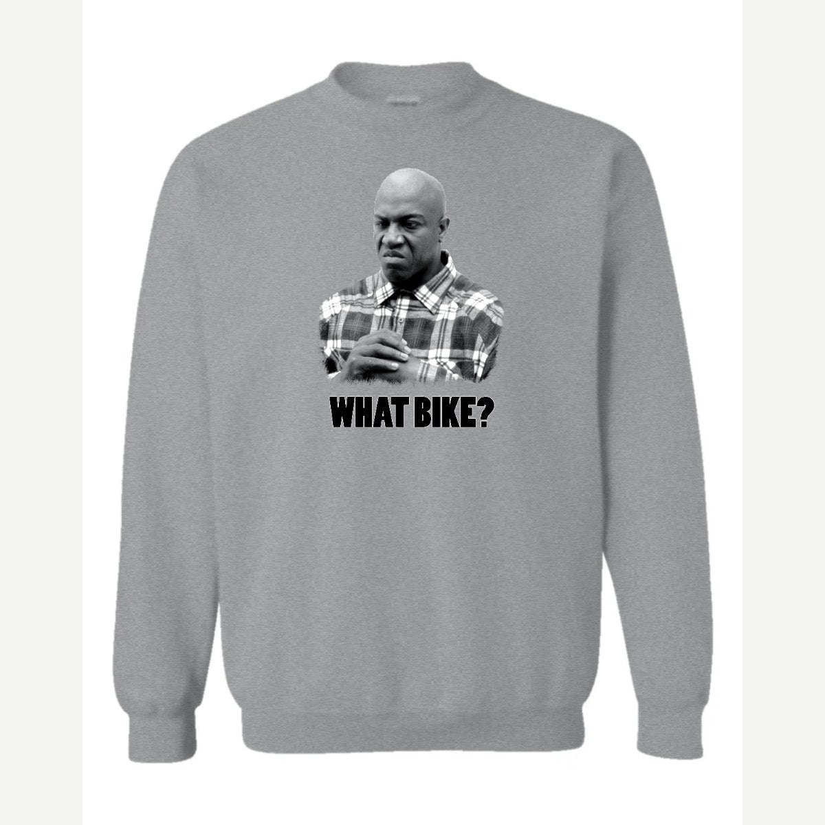 What Bike? — Crewneck Sweatshirt / Sport Grey