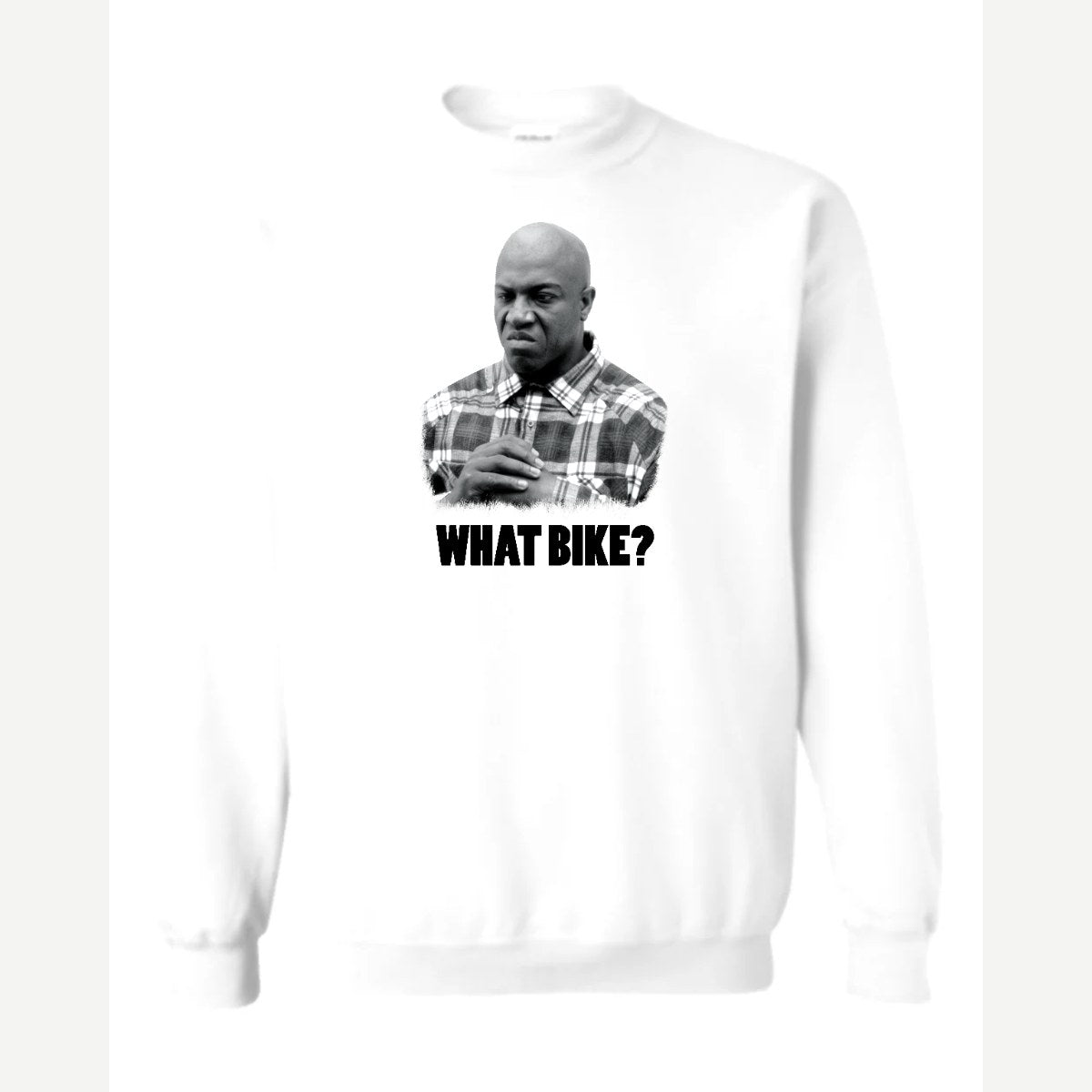 What Bike? — Crewneck Sweatshirt / White