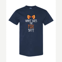 What Does the Fox Say? — Classic Tee / Navy