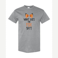 What Does the Fox Say? — Classic Tee / Sport Grey
