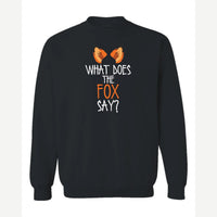 What Does the Fox Say? — Crewneck Sweatshirt / Black