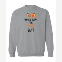 What Does the Fox Say? — Crewneck Sweatshirt / Sport Grey