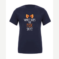 What Does the Fox Say? — Premium Tee / Navy
