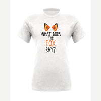 What Does the Fox Say? — Premium Tee / White