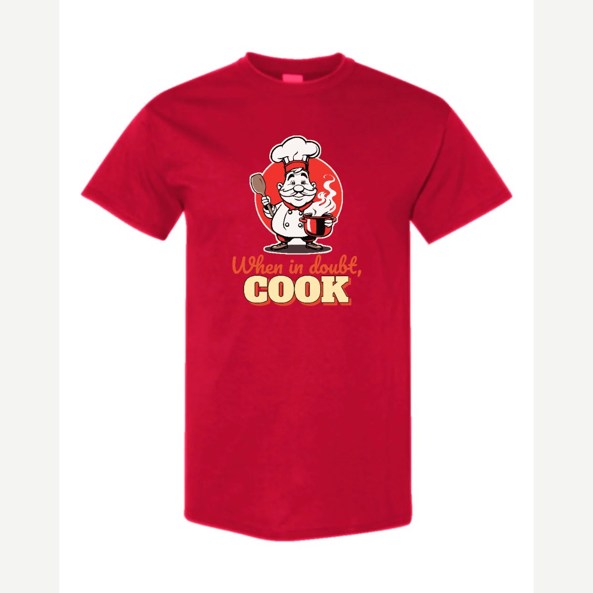 When in Doubt, Cook — Classic Tee / Red