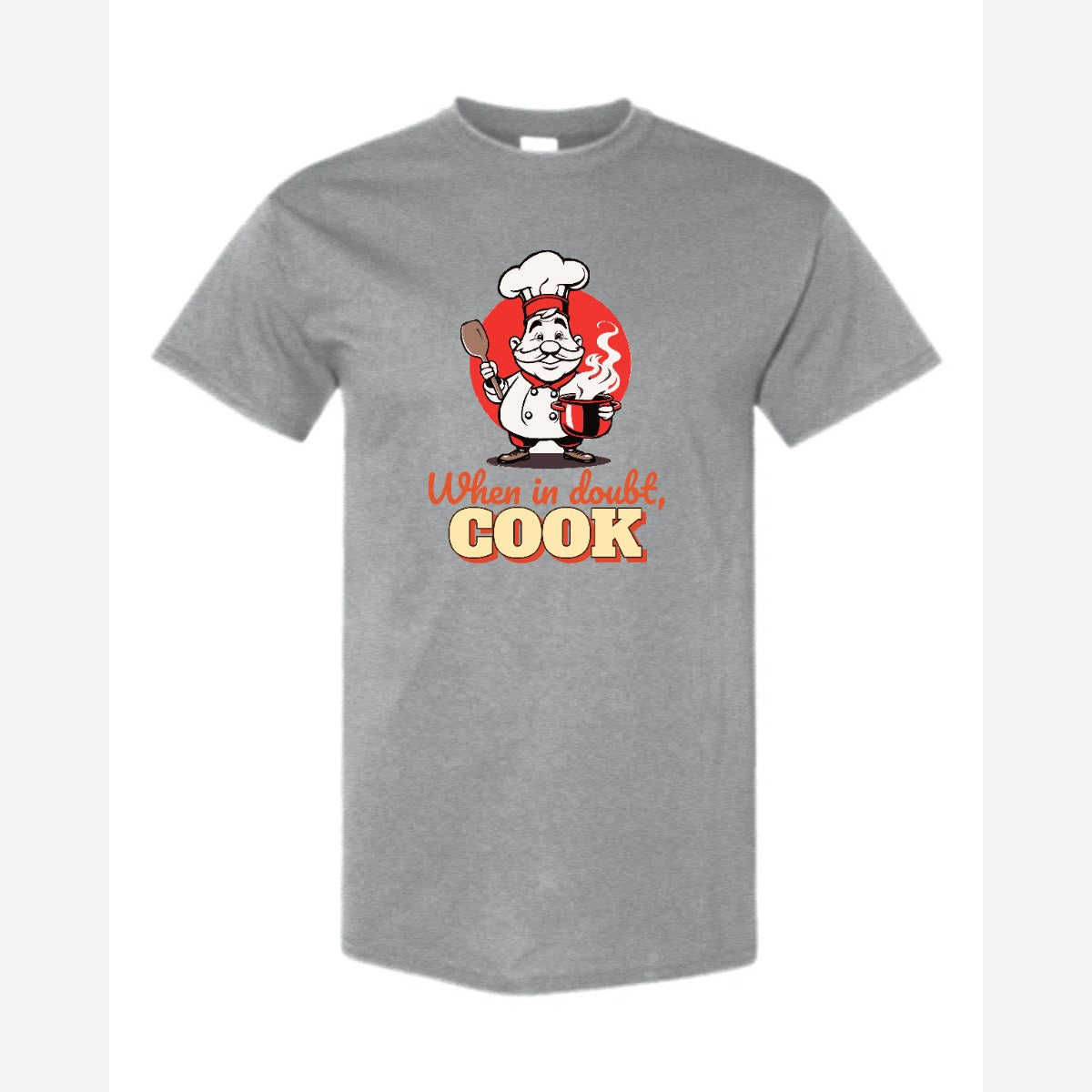 When in Doubt, Cook — Classic Tee / Sport Grey