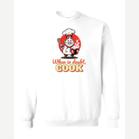 When in Doubt, Cook — Crewneck Sweatshirt / White