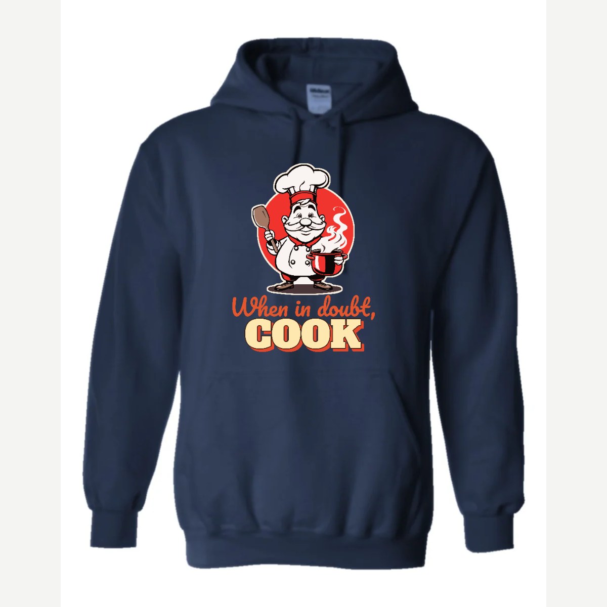When in Doubt, Cook — Hoodie / Navy