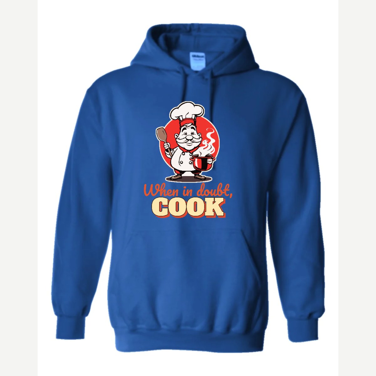 When in Doubt, Cook — Hoodie / Royal