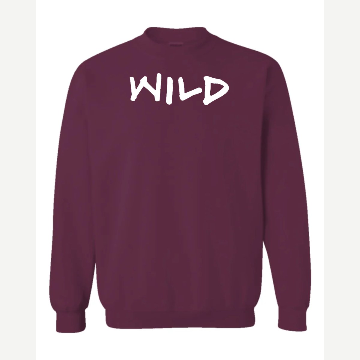 Wild — Crewneck Sweatshirt / Maroon