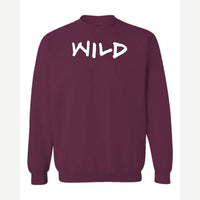 Wild — Crewneck Sweatshirt / Maroon