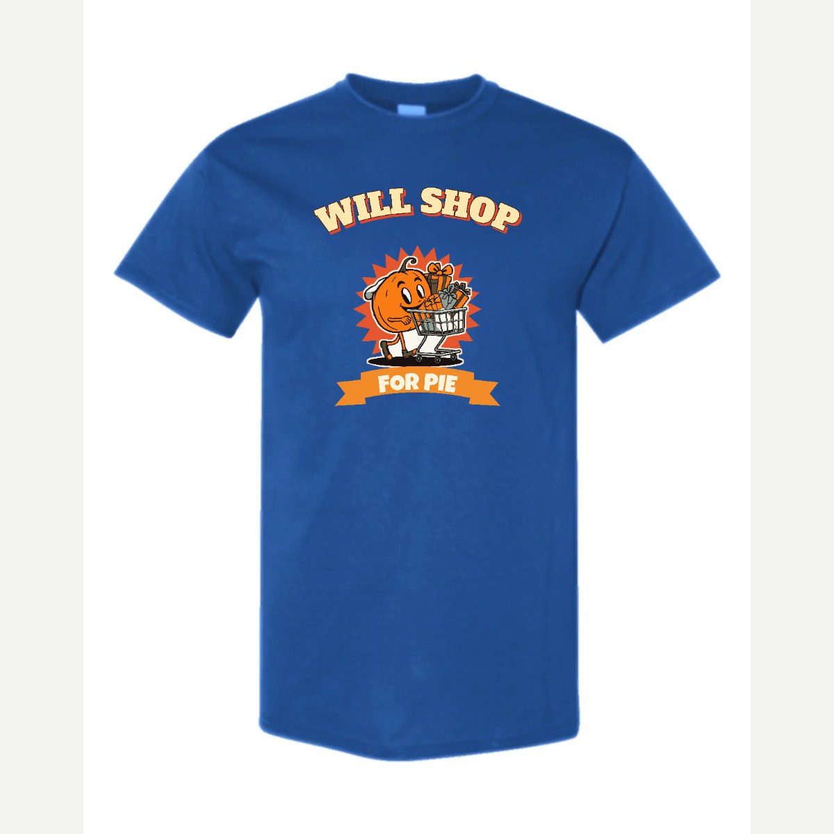Will Shop for Pie — Classic Tee / Royal