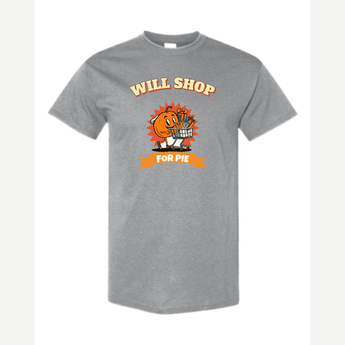 Will Shop for Pie — Classic Tee / Sport Grey