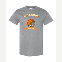 Will Shop for Pie — Classic Tee / Sport Grey