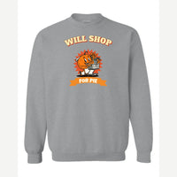 Will Shop for Pie — Crewneck Sweatshirt / Sport Grey
