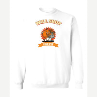 Will Shop for Pie — Crewneck Sweatshirt / White