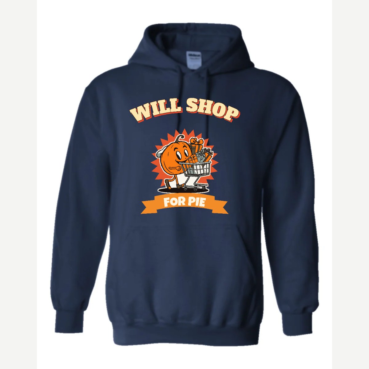Will Shop for Pie — Hoodie / Navy