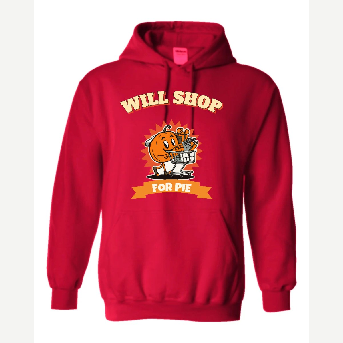 Will Shop for Pie — Hoodie / Red