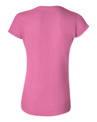 Women's Classic Custom T-Shirt (Gildan 64000L) - Azalea (back)